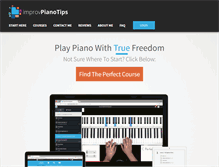 Tablet Screenshot of improvpianotips.com